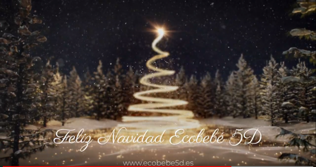 ecografia 5d feliz navidad arbol
